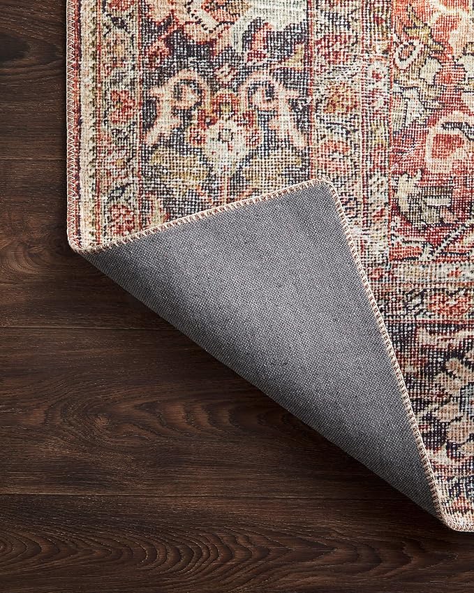 Loloi Layla Collection LAY-02 Spice/Marine 9'-0" x 12'-0" .13" Thick Area Rug - Image 9