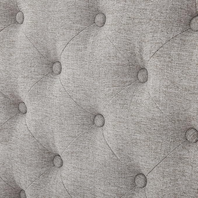 Christopher Knight Home Salus Linen Upholstered King Size Bed Frame - Image 10