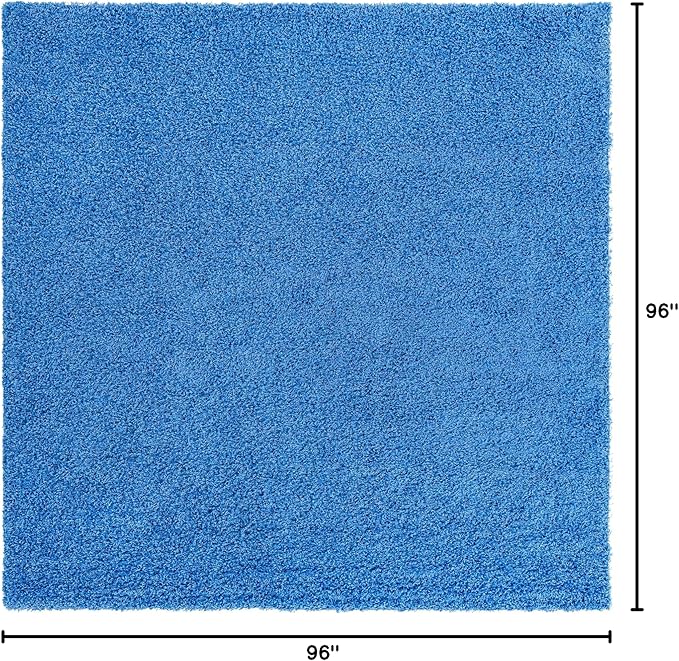 Unique Loom Solid Shag Collection Area Rug - Image 2
