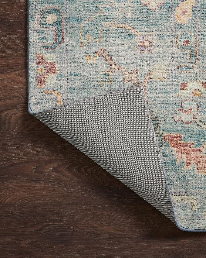 Loloi Margot Collection MAT-06 Denim/Multi 2'-6" x 11'-6" Runner Rug feat. - Image 8