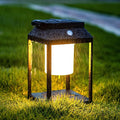 Solar Outdoor Lantern Aluminum LED Portable Rechargeable Table Lamp 35W 3000K by BRIMMEL