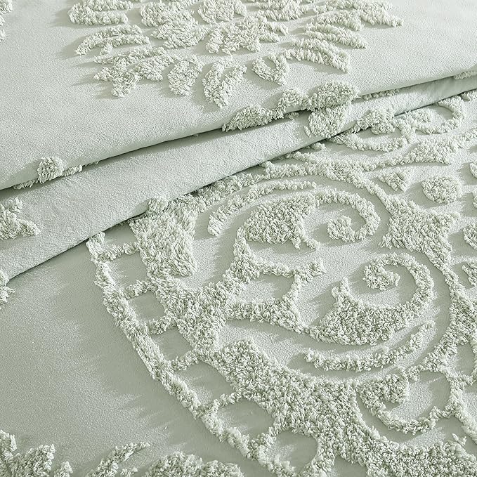 Beatrice Home Fashions Medallion Chenille Bedspread - Image 5