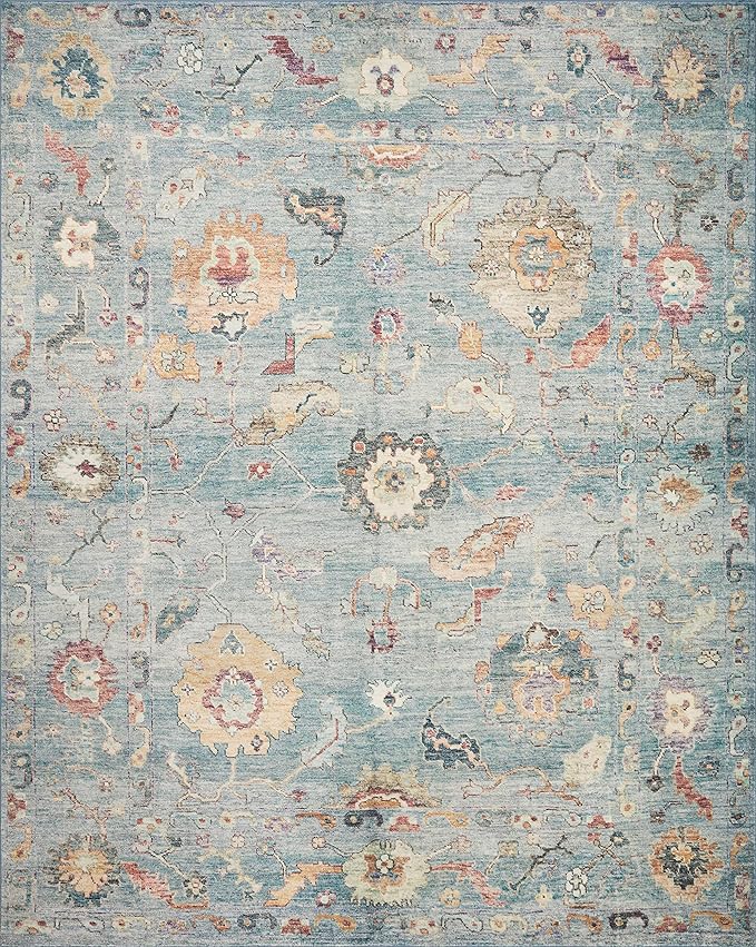 Loloi Margot Collection MAT-06 Denim/Multi 2'-6" x 9'-6" Runner Rug feat. - Image 3