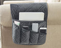 Brilliant Sunshine Grey Velvet Couch Sofa Armrest 5 Pockets Organizer, Slip by BrilliantSunshine