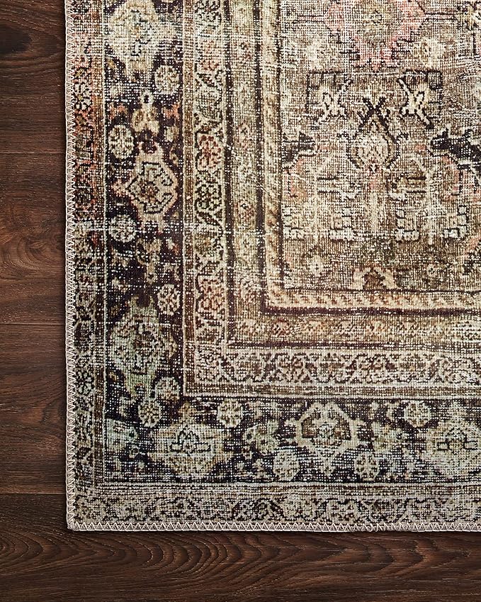 Loloi Layla Collection LAY-03 Olive/Charcoal 9'-6" x 14' .13" Thick Area Rug - Image 9