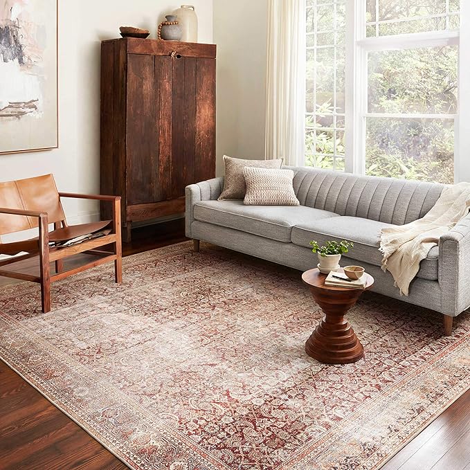 Loloi Layla Collection LAY-11 Cinnamon/Sage 2'-0" x 5'-0" .13" Thick Accent Rug - Image 10