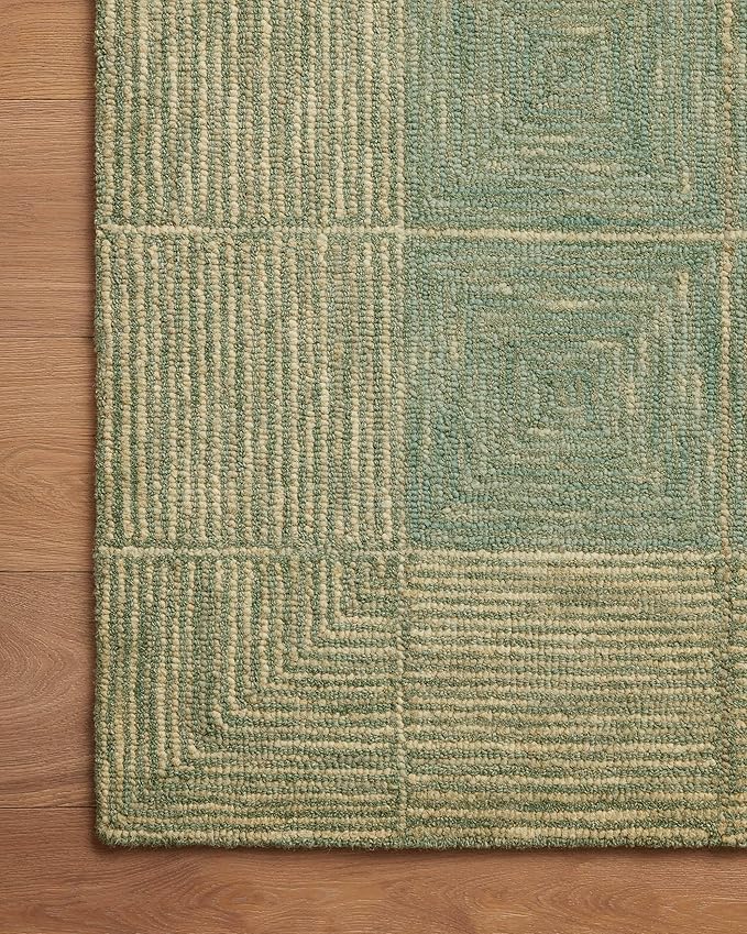 Loloi Chris Loves Julia Francis Collection FRA-02 Green/Natural 2'-0" x 5'-0" - Image 8