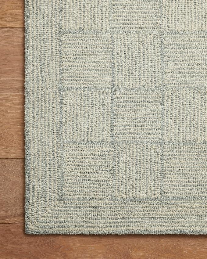 Loloi Chris Loves Julia Francis Collection FRA-03 Silver/Sky 2'-6" x 9'-9" - Image 7