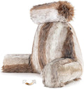 Husband Pillow XXL Rare Baby Coyote Fabulous Faux Fur Backrest, 2-Tone by HusbandPillow