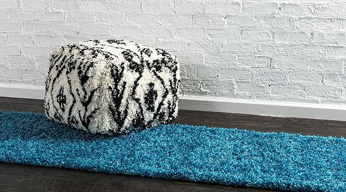 Unique Loom Solid Shag Collection Area Rug - Image 4