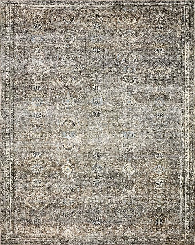 Loloi Layla Collection LAY-13 Antique/Moss 2'-6" x 7'-6" .13" Thick Runner Rug - Image 5