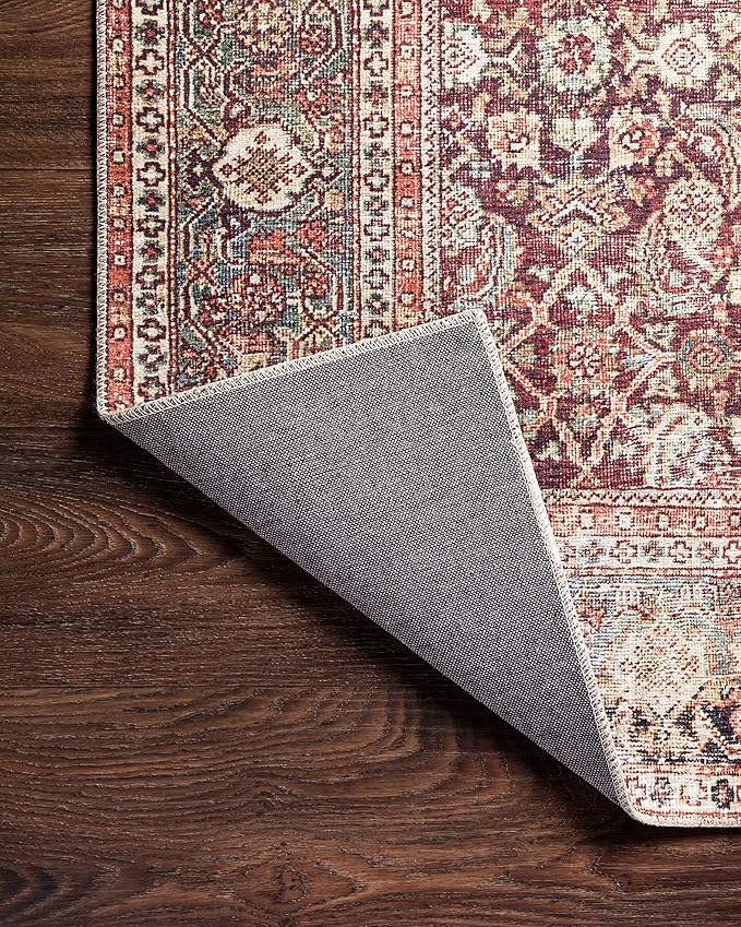 Loloi Layla Collection LAY-11 Cinnamon/Sage 2'-6" x 9'-6" .13" Thick Runner Rug - Image 8