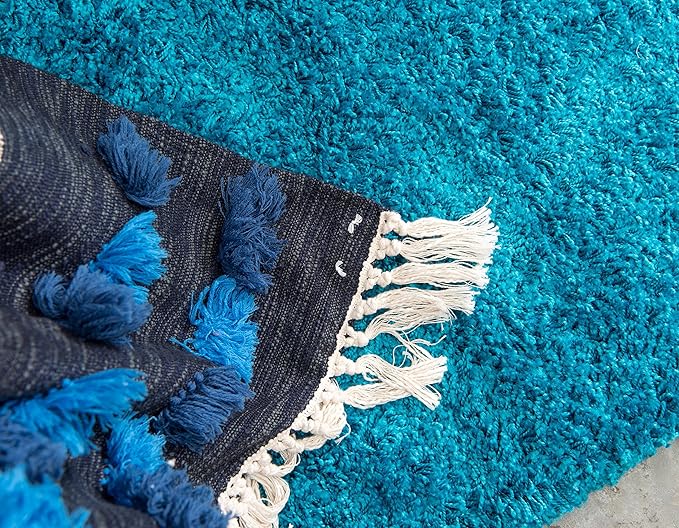 Unique Loom Solid Shag Collection Area Rug - Image 7