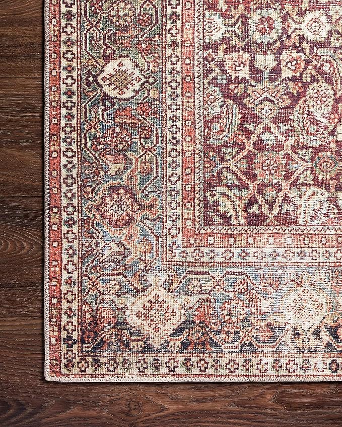 Loloi Layla Collection LAY-11 Cinnamon/Sage 2'-0" x 5'-0" .13" Thick Accent Rug - Image 7