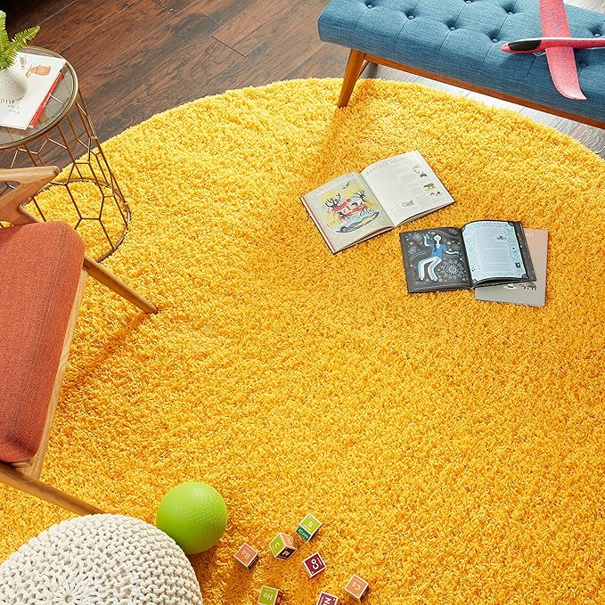 Unique Loom Solid Shag Collection Area Rug - Image 10
