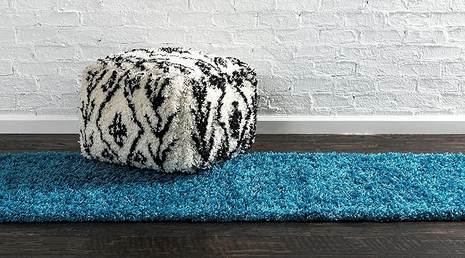 Unique Loom Solid Shag Collection Area Rug - Image 5