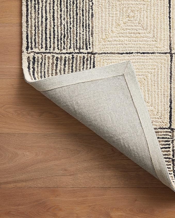 Loloi Chris Loves Julia Francis Collection FRA-02 Cream/Black 2'-6" x 7'-6" - Image 8