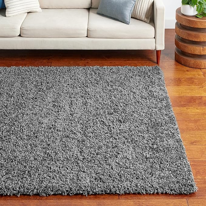 Unique Loom Solid Shag Collection Area Rug - Image 2