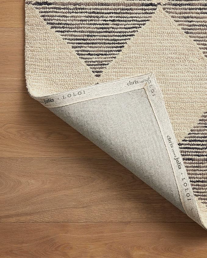 Loloi Chris Loves Julia Francis Collection FRA-01 Beige/Charcoal 5'-0" x 7'-6" - Image 12