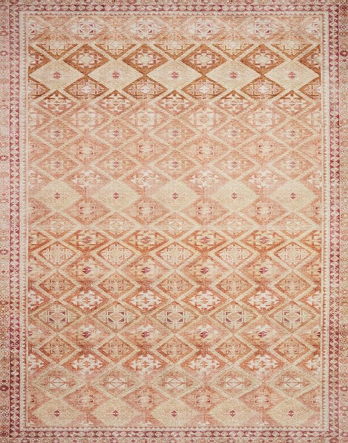 Loloi Layla Collection LAY-16 Natural/Spice 2'-3" x 3'-9" .13" Thick Accent Rug - Image 2