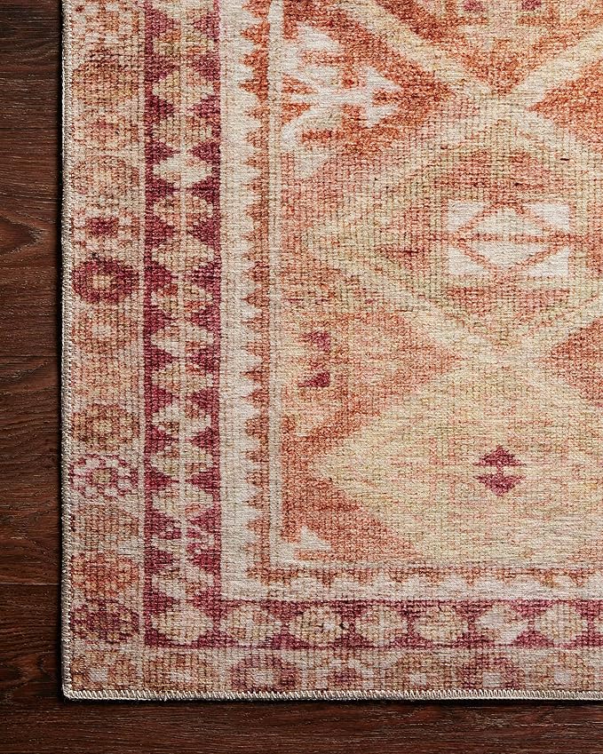 Loloi Layla Collection LAY-16 Natural/Spice 5'-0" x 7'-6" .13" Thick Area Rug - Image 5
