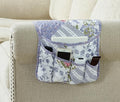 Brilliant Sunshine Rose Violet Patchwork Couch Armrest 5 Pockets Organizer by BrilliantSunshine