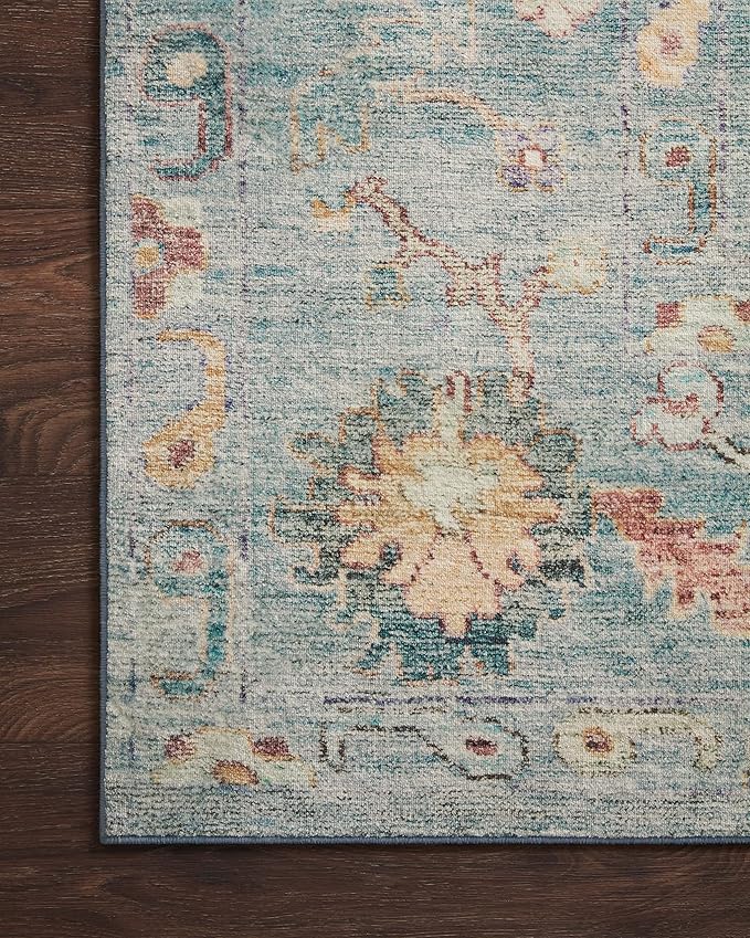 Loloi Margot Collection MAT-06 Denim/Multi 2'-3" x 3'-9" Accent Rug feat. - Image 7