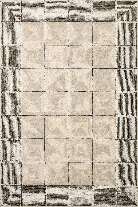 Loloi Chris Loves Julia Francis Collection FRA-02 Cream/Black 7'-9" x 9'-9" - Image 3