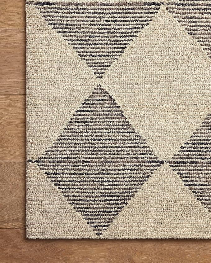 Loloi Chris Loves Julia Francis Collection FRA-01 Beige/Charcoal 5'-0" x 7'-6" - Image 11
