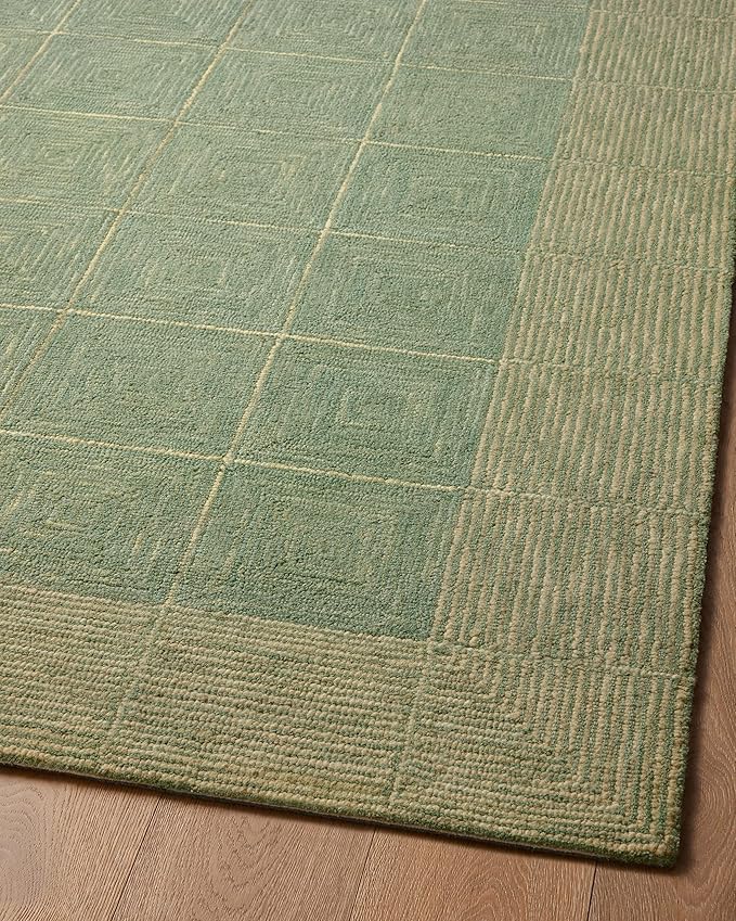 Loloi Chris Loves Julia Francis Collection FRA-02 Green/Natural 2'-3" x 3'-9" - Image 9