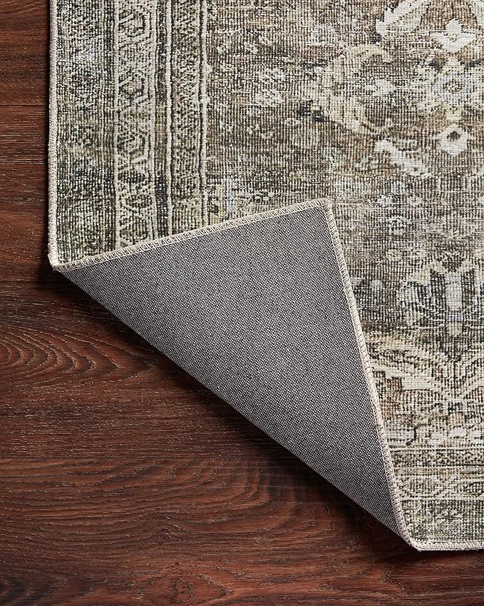 Loloi Layla Collection LAY-13 Antique/Moss 2'-6" x 9'-6" .13" Thick Runner Rug - Image 11