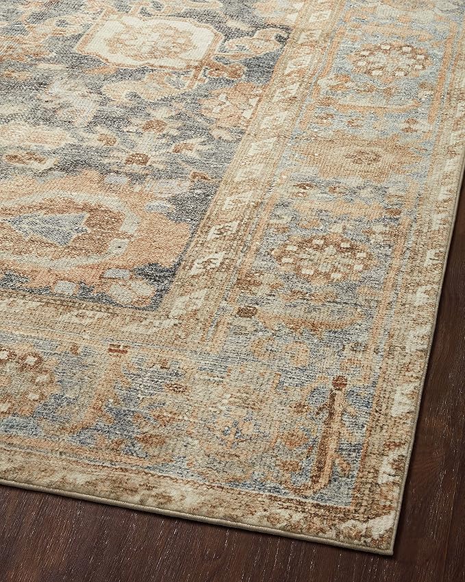 Loloi Margot Collection MAT-03 Ocean/Spice 2'-6" x 7'-6" Runner Rug feat. - Image 10