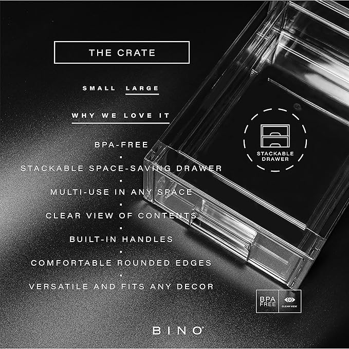 BINO | Stackable Storage Drawers, Large - Image 4