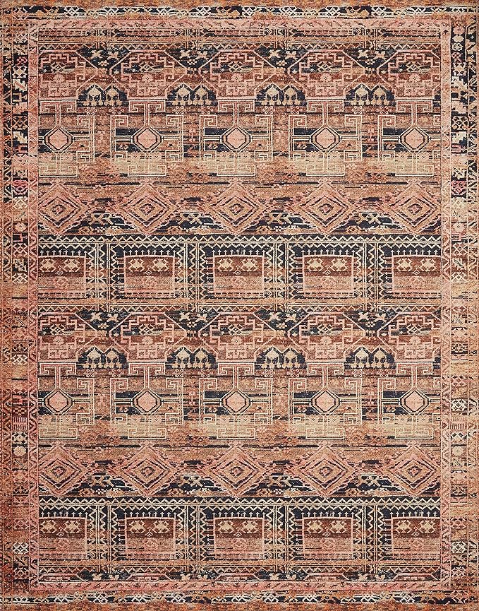 Loloi Layla Collection LAY-14 Mocha/Blush 2'-6" x 12'-0" .13" Thick Runner Rug - Image 4